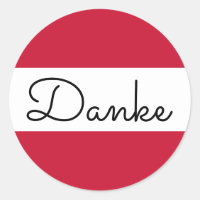 Austrian Flag Colours Danke