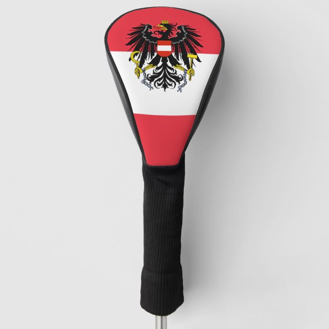 Austrian Flag & Golf Austria sport Covers /clubs (Front)