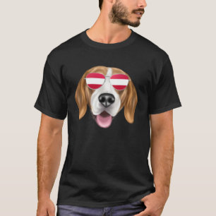 Austrian Flag Harrier Dog Austria Pocket T-Shirt