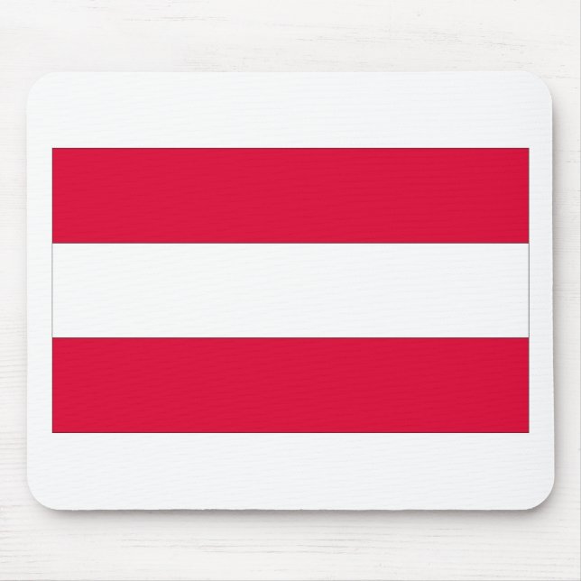 Austrian Flag Mouse Pad (Front)