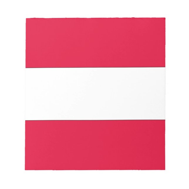 Austrian Flag Notepad (Front)