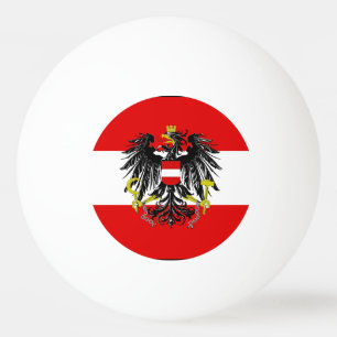Austrian flag ping pong ball