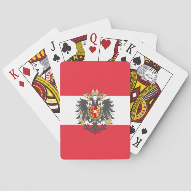 Austrian Flag Playing Cards (Back)