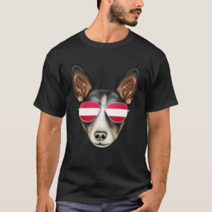 Austrian Flag Rat Terrier Dog Austria Pocket T-Shirt