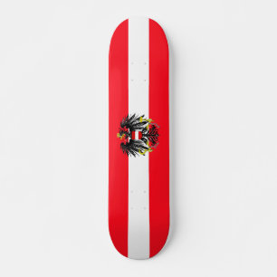 Austrian flag skateboard