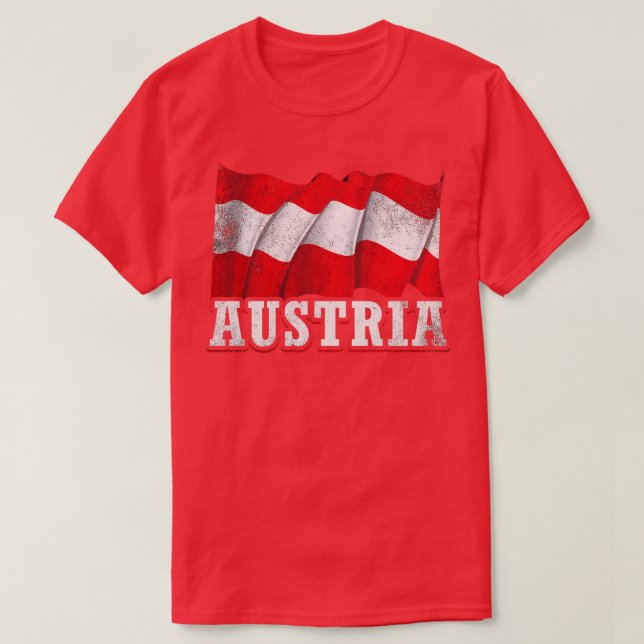 Austrian Flag T-Shirt (Design Front)