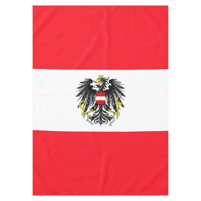 Austrian flag tablecloth (Front)