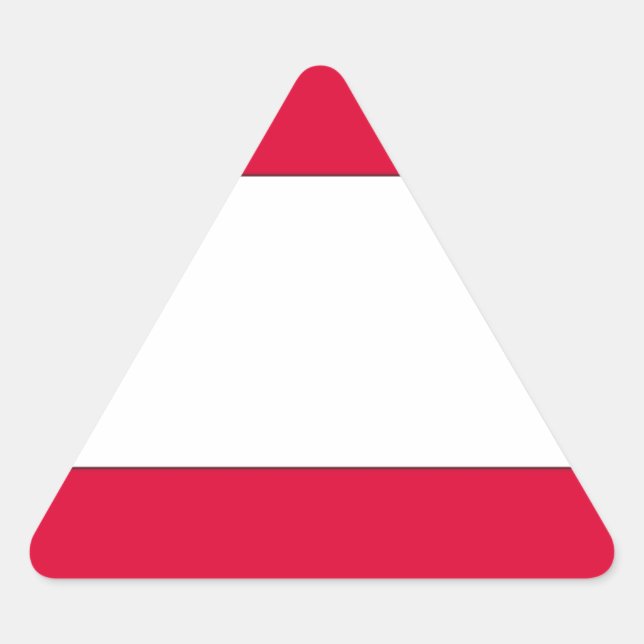 Austrian Flag Triangle Sticker (Front)