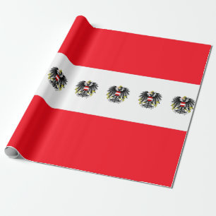 Austrian flag wrapping paper