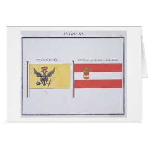 Austrian Flags, from a French book of Flags, c.181