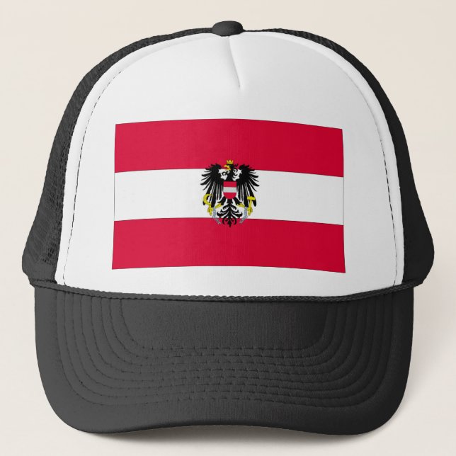 Austrian National Flag Trucker Hat (Front)