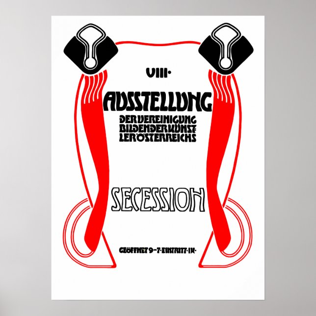 Austrian Vienna Jugendstil Art Nouveau expo Poster (Front)