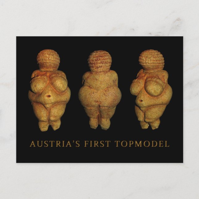 Austria's First Top Model Postcard (Front)