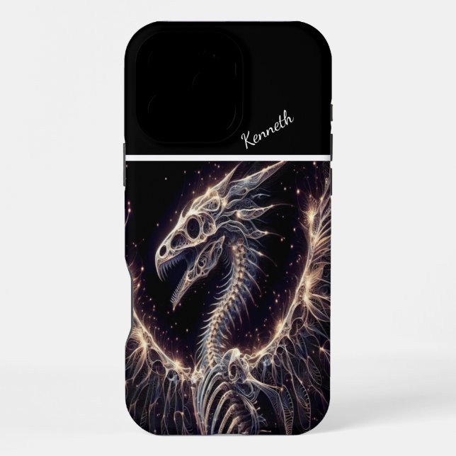 Austroraptor Cosmic Dragon's Ascent iPhone Case (Back)