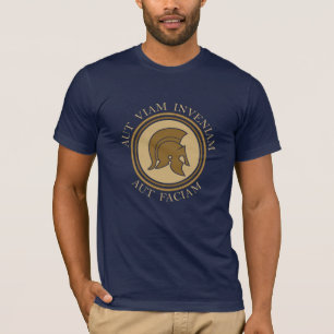 Aut Viam Inveniam Aut Faciam - Roman Helmet T-Shirt