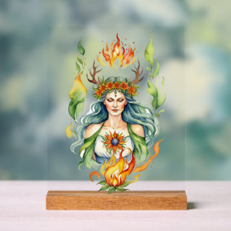 Autel de Sabbat Floral de la Déesse d'Été du Feu d