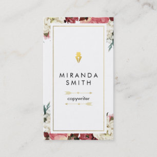 Auteur Carte de visite - Flore chic
