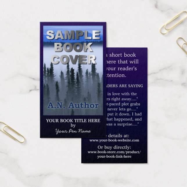Auteur Promotion Grand livre Couverture Bleu foncé (Bureau)