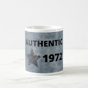 Authentic 1972 Vintage Star Retro Birthday Design  Coffee Mug