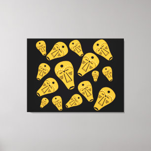 authentic abstract modern mask  canvas print