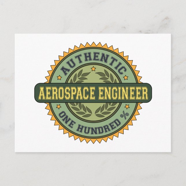 Authentic Aerospace Engineer Postcard (Front)