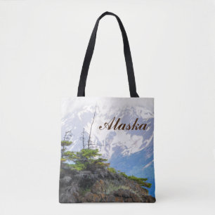 Authentic Alaska Gift Items - Alaska Mountains Tote Bag
