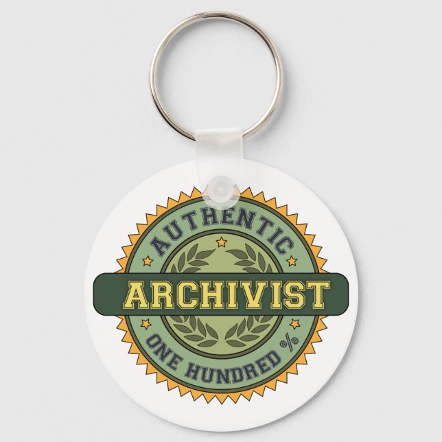 Authentic Archivist Keychain (Front)