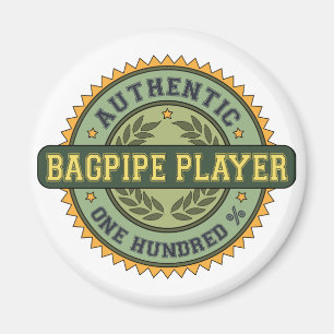 Authentic Bagpipe Player Magnet