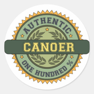 Authentic Canoer Classic Round Sticker