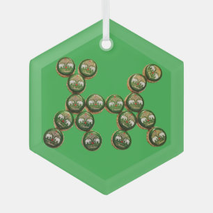 🐶 Authentic Chang Beer Cap Dog Glass Ornament