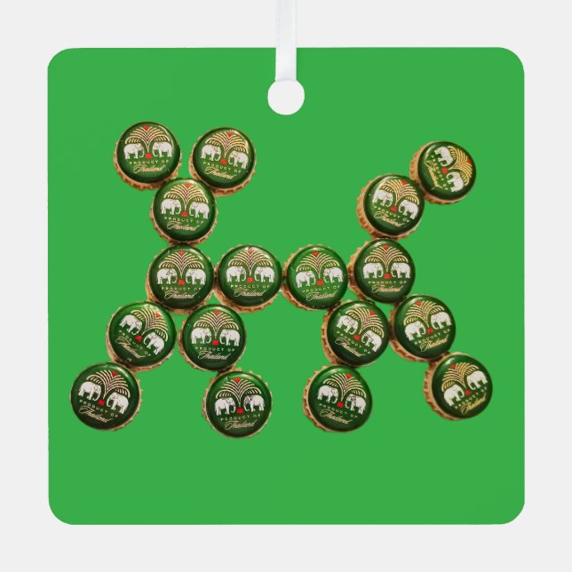 ​🐶 Authentic Chang Beer Cap Dog Metal Ornament (Front)