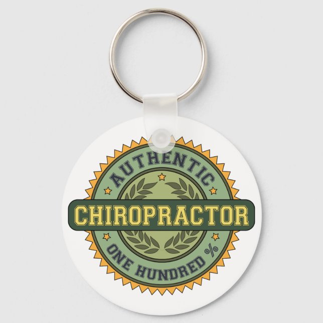 Authentic Chiropractor Keychain (Front)