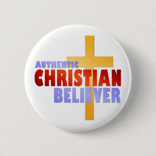 Authentic Christian Believer 2 Inch Round Button