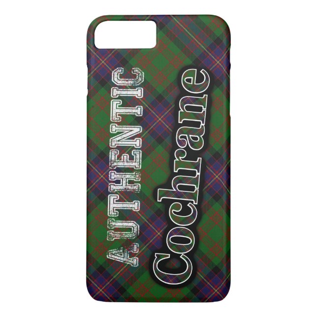 Authentic Clan Cochrane Scottish Tartan Design Case-Mate iPhone Case (Back)