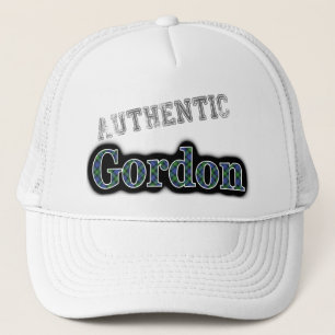 Authentic Clan Gordon Scottish Tartan Name Trucker Hat