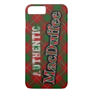 Authentic Clan MacDuffee Scottish Tartan Design iPhone 8 Plus/7 Plus Case