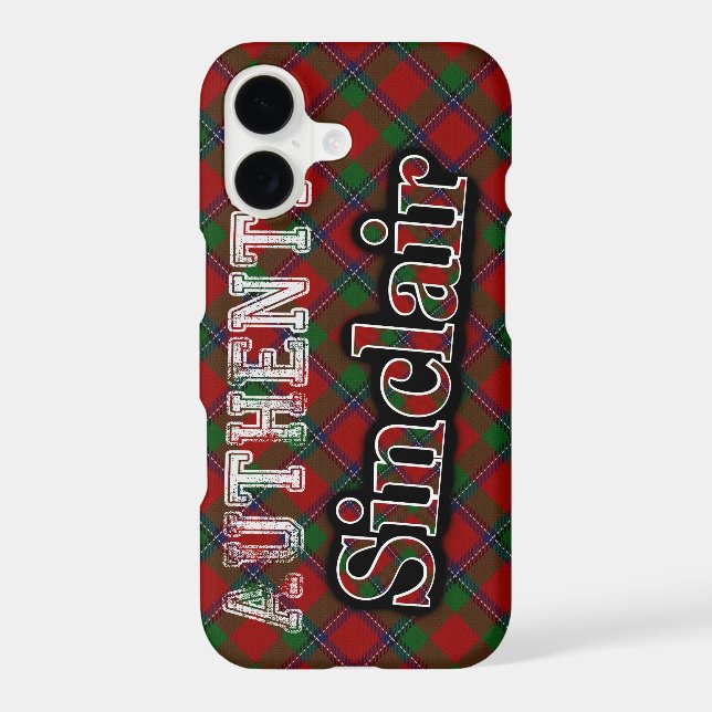 Authentic Clan Sinclair Scottish Tartan Design (Back)