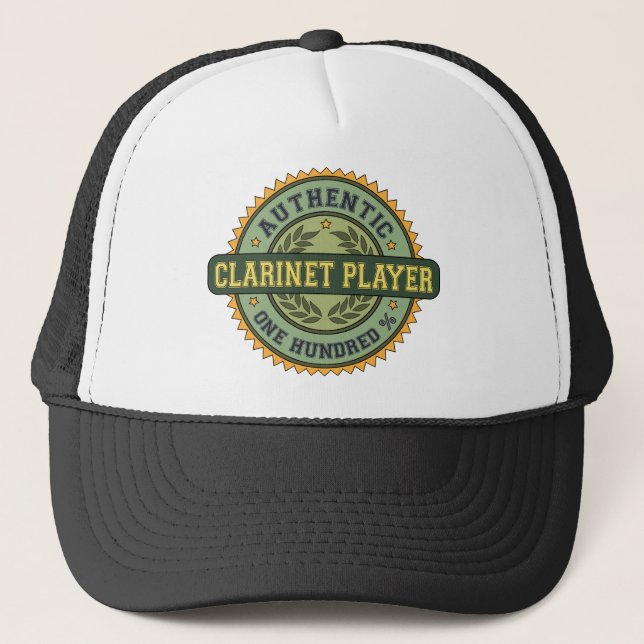 Authentic Clarinet Player Trucker Hat (Front)