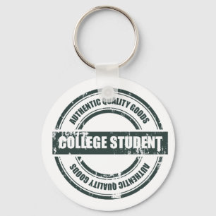 Authentic College Student Keychain