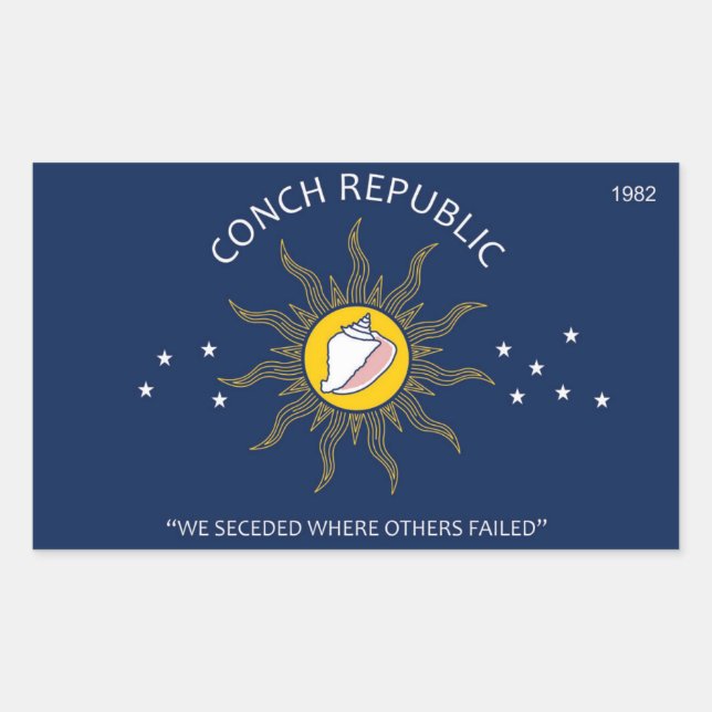 Authentic Conch Republic AVOID FAKES Sticker (Front)