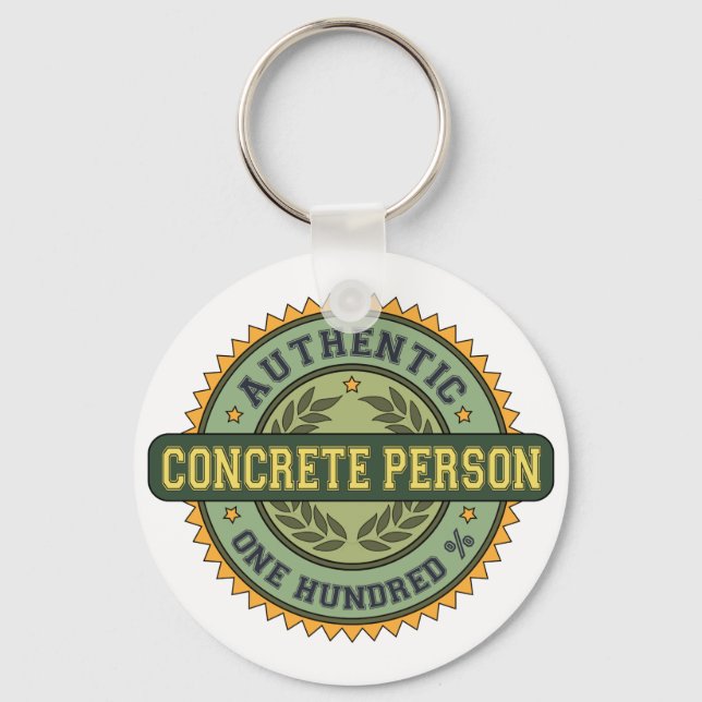 Authentic Concrete Person Keychain (Front)