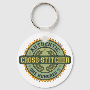 Authentic Cross-stitcher Keychain