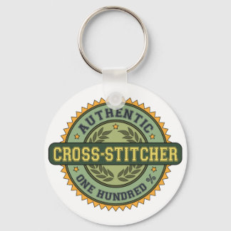 Authentic Cross-stitcher Keychain