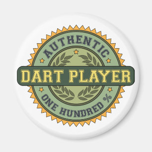 Authentic Dart Player Magnet