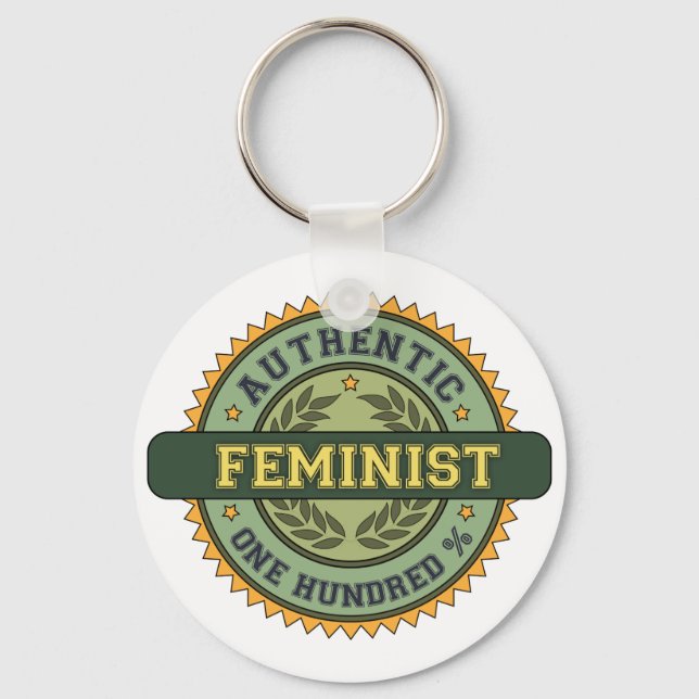 Authentic Feminist Keychain (Front)
