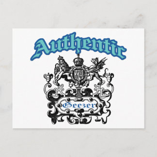 Authentic Geezer Postcard
