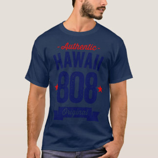 Authentic Hawaii 808 Area Code T-Shirt