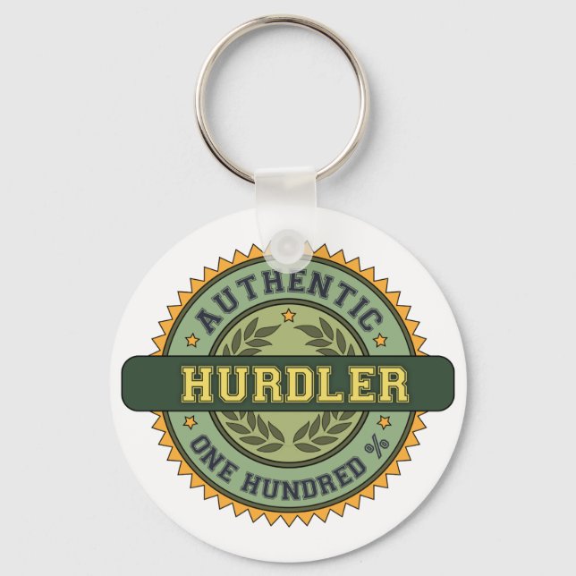 Authentic Hurdler Keychain (Front)