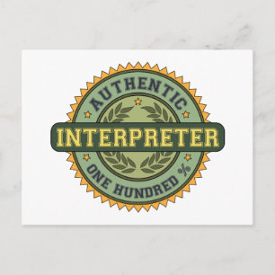 Authentic Interpreter Postcard