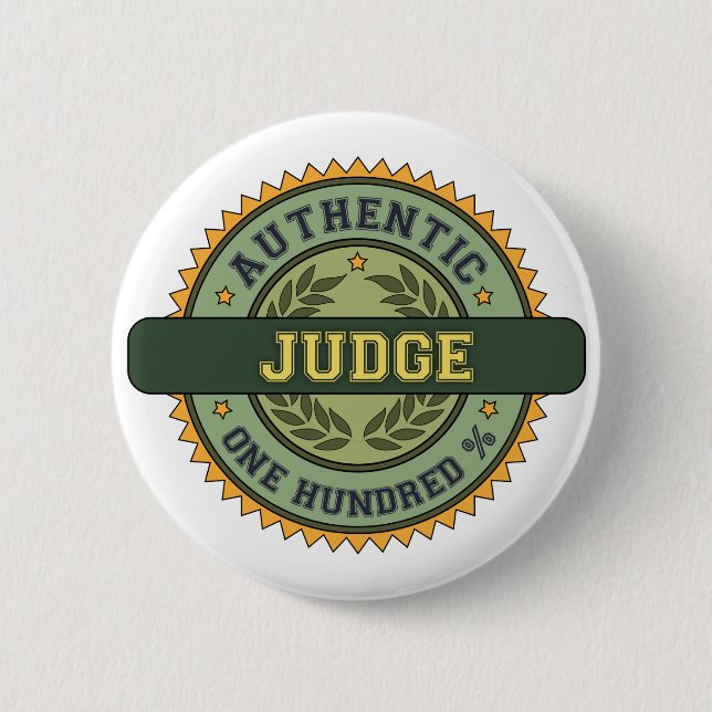 Authentic Judge 2 Inch Round Button (Front)